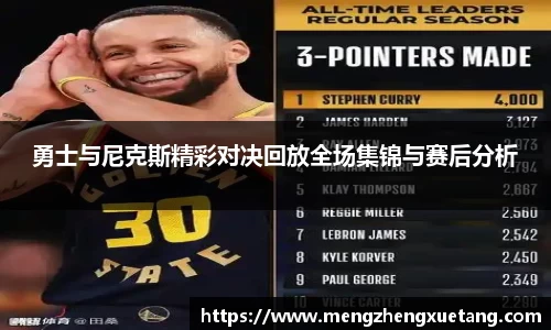 勇士与尼克斯精彩对决回放全场集锦与赛后分析